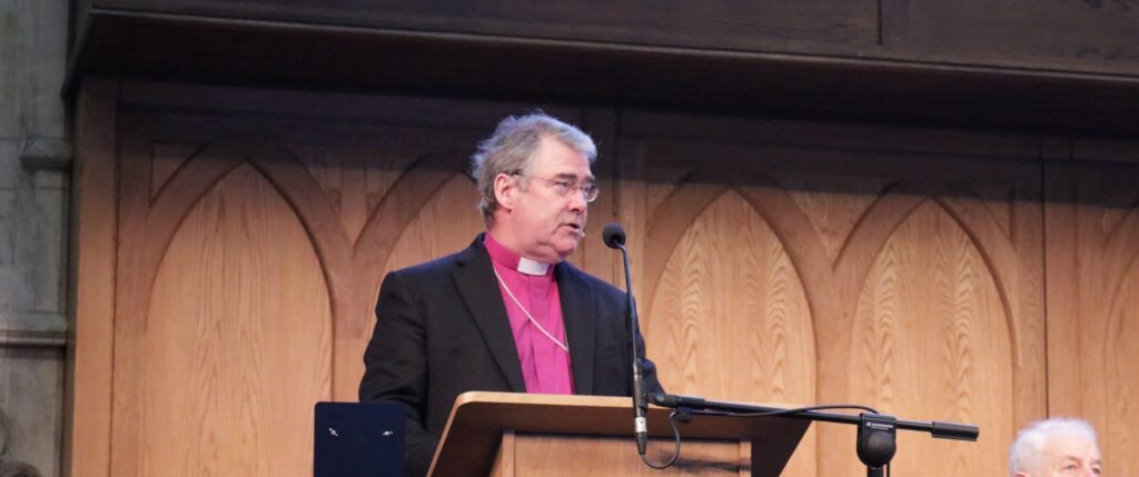 Archbishop of Armagh (head of the COI) addresses the General Synod. 